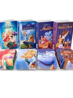 Disney VHS Cover Throw Blankets - Complete set of 4 - Viral - Vintage Inspired